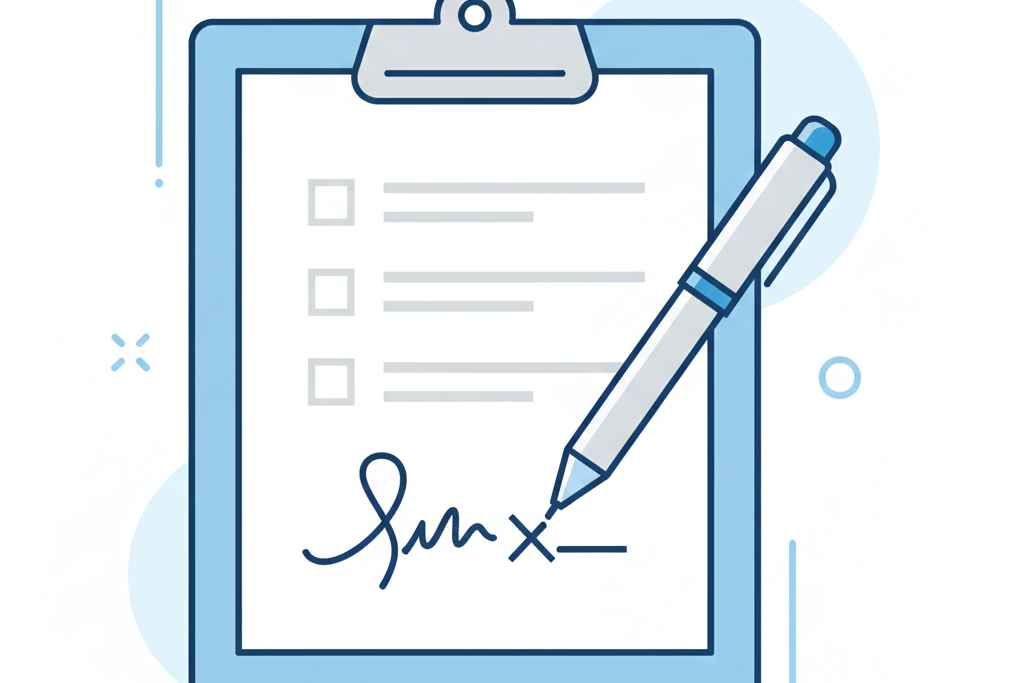 Form Signing Icon